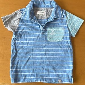 Boys collared stripe shirt
